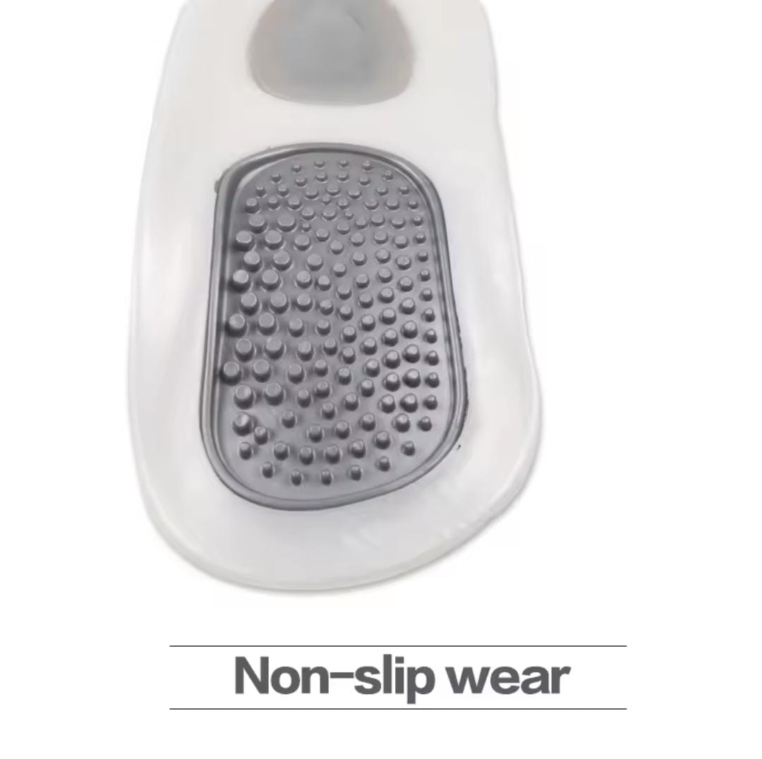 Picture of 1 Set Flatfoot Massage Orthotics Insoles Cubitus Varus Orthopedic Feet Care Flatfoot Correction Arch Support Orthopedic Cushions Grey