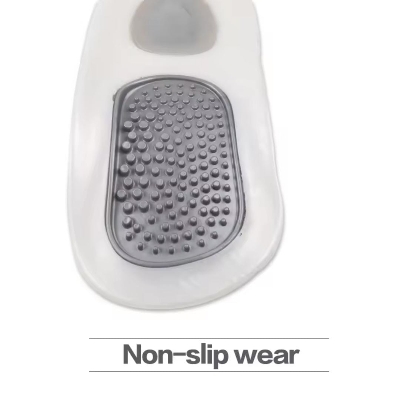 Picture of 1 Set Flatfoot Massage Orthotics Insoles Cubitus Varus Orthopedic Feet Care Flatfoot Correction Arch Support Orthopedic Cushions Grey