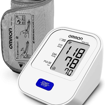Picture of Omron HEM 7120 Upper Arm Automatic Blood Pressure Home B P Monitor Bp Machine Hem 7120 White
