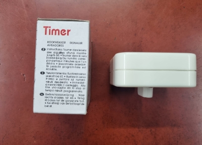 Picture of Kitchen Timer 60 Min Countdown Timer Alarm Mechanical Timer Baking Kitchen Cooking Tool Food Preparation White