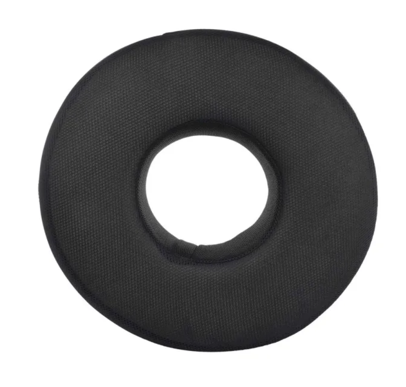 Picture of Donut Orthopedic High Density Seat Cushion Relieves Piles, Lower Back Pain, Coccyx, Sciatica used in Office Chairs, Car Seat Multicolor