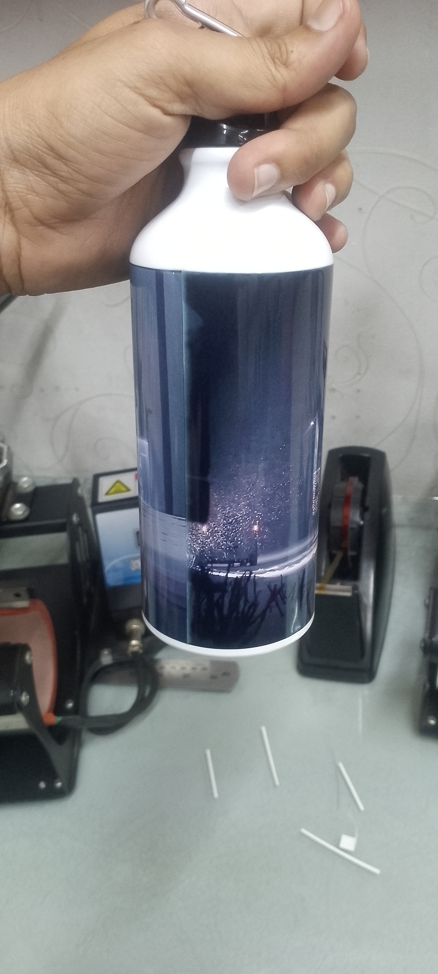 Picture of Customize Alluminium Water Bottle Print with Your Own PHOTO, Design. 650 ML Multicolor