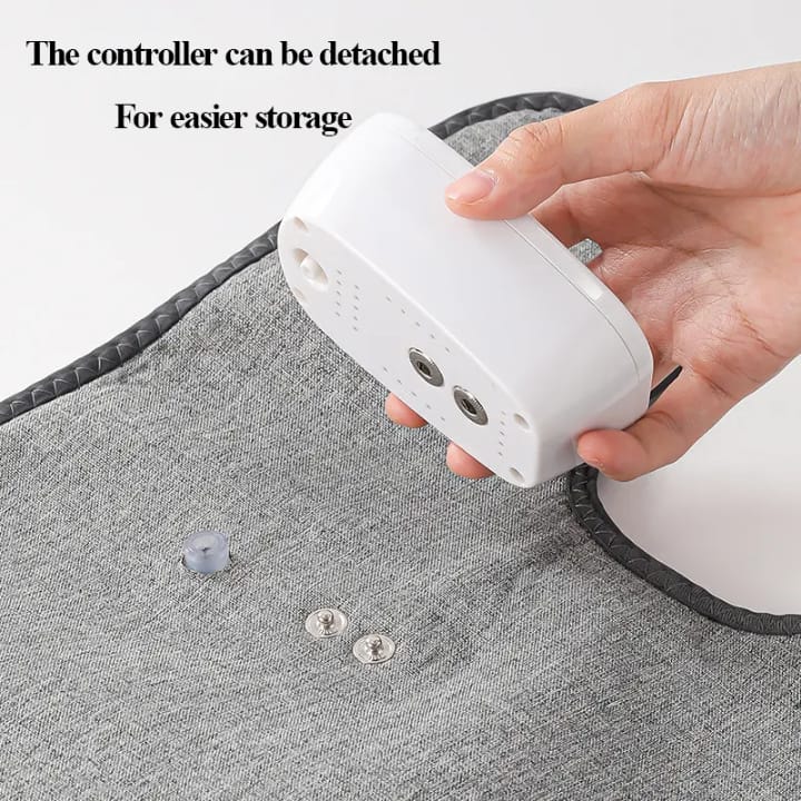 Picture of Leg Massager Air Compression for Blood Circulation and Pain Relief Pressotherapy Electric Kneading Airbag Calf Wrap Massage Light Ash