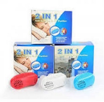 Picture of 2 In 1 Anti Snoring and Air Purifier Silicone Snore Nose Clip Vents Multicolor