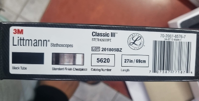 Picture of Littmann Classic III Medical Professional Stethoscope Standard Edition (Black Color)