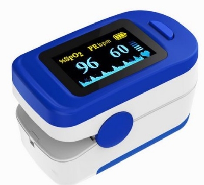 Picture of Pulse Oximeter Fingertip And thermometer Combo Offer Blue