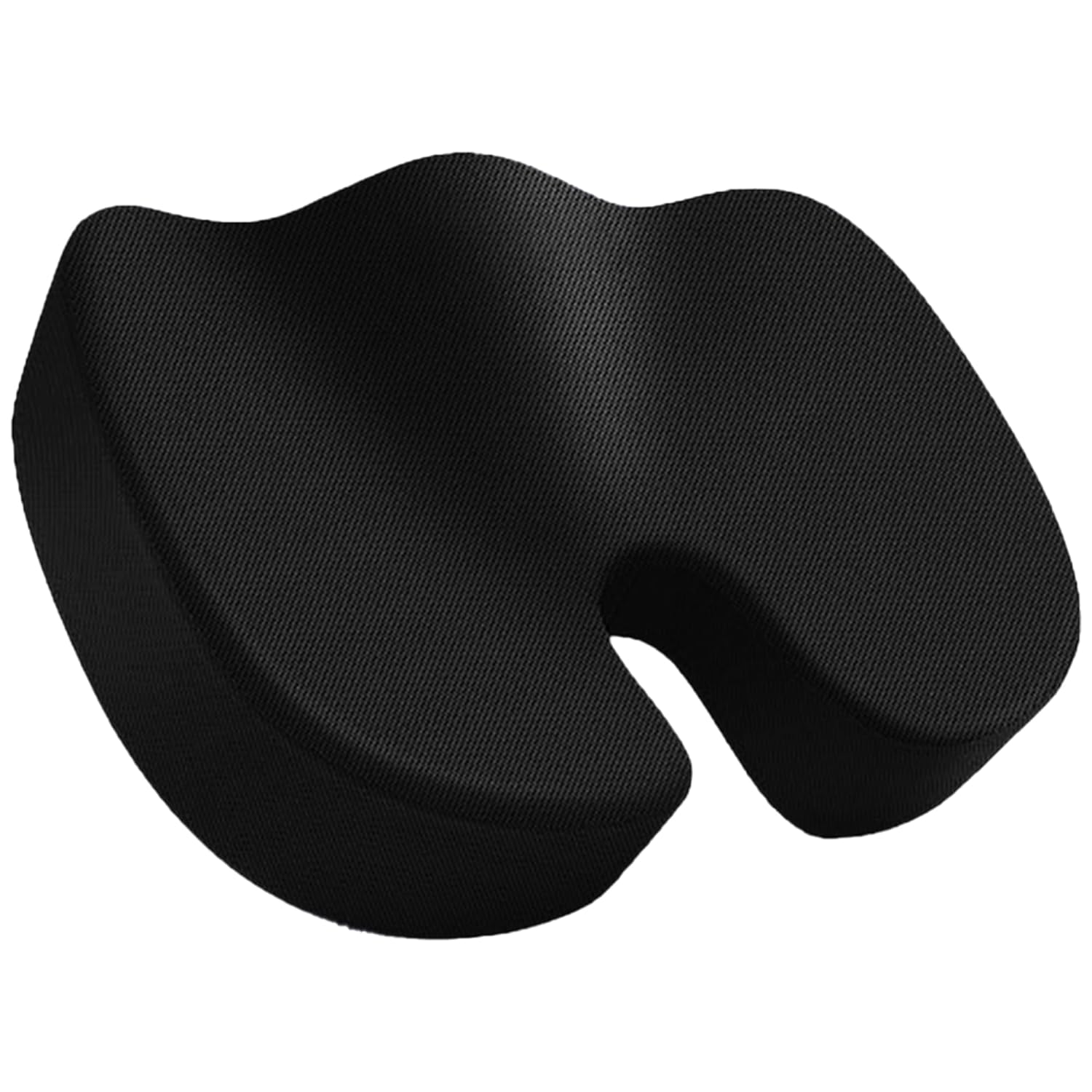 Picture of Memory Foam Coccyx Seat Cushion for Tai-lbone, Sci-atica, Lower Back Pa-in Relief H-ip Support Pillow Cont-oured Cushion for Office/Home Chair, Wheelchair. 