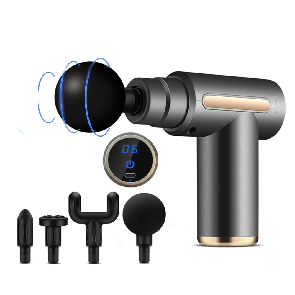 Picture of Portable mini massager deep tissue Therapy to relieve muscle soreness, used for athletes, percussion muscle massager and back massager Black