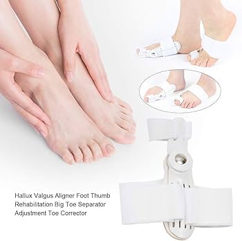 Picture of Orthopedic Corrector Bunion Splint Big Toe Straightener Corrector Foot Pain Relief Hallux Valgus Correction Pedicure Foot Care White