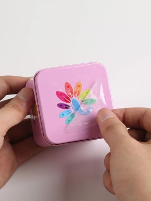 Picture of Costom UV DTF Stickers print. Long-lasting waterproof durable quality print.  make it with company logo or design of your own choice, which will make your product more attractive. Size 11*16 inchi Multicolor