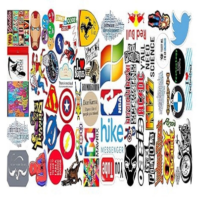 Picture of Costom UV DTF Stickers print. Long-lasting waterproof durable quality print.  make it with company logo or design of your own choice, which will make your product more attractive. Size 11*16 inchi Multicolor