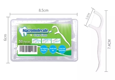 Picture of Procare Macromolecule Dental Floss Pick Toothpick Inner dental Cleaner Tooth Picks-50 pcs 