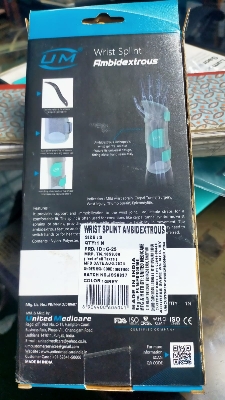 Picture of Wrist Splint Ambidextrous Multicolor