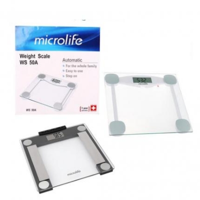 Picture of Microlife Digital Body Weight Bathroom Scale with Step-On Technology, High Precision Measurements 