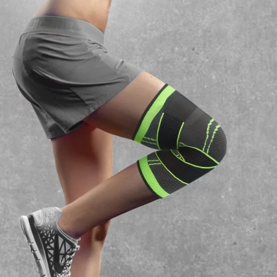Picture of Professional Weaving Elastic Support Knee Brace for Sports Security Strap Multicolor