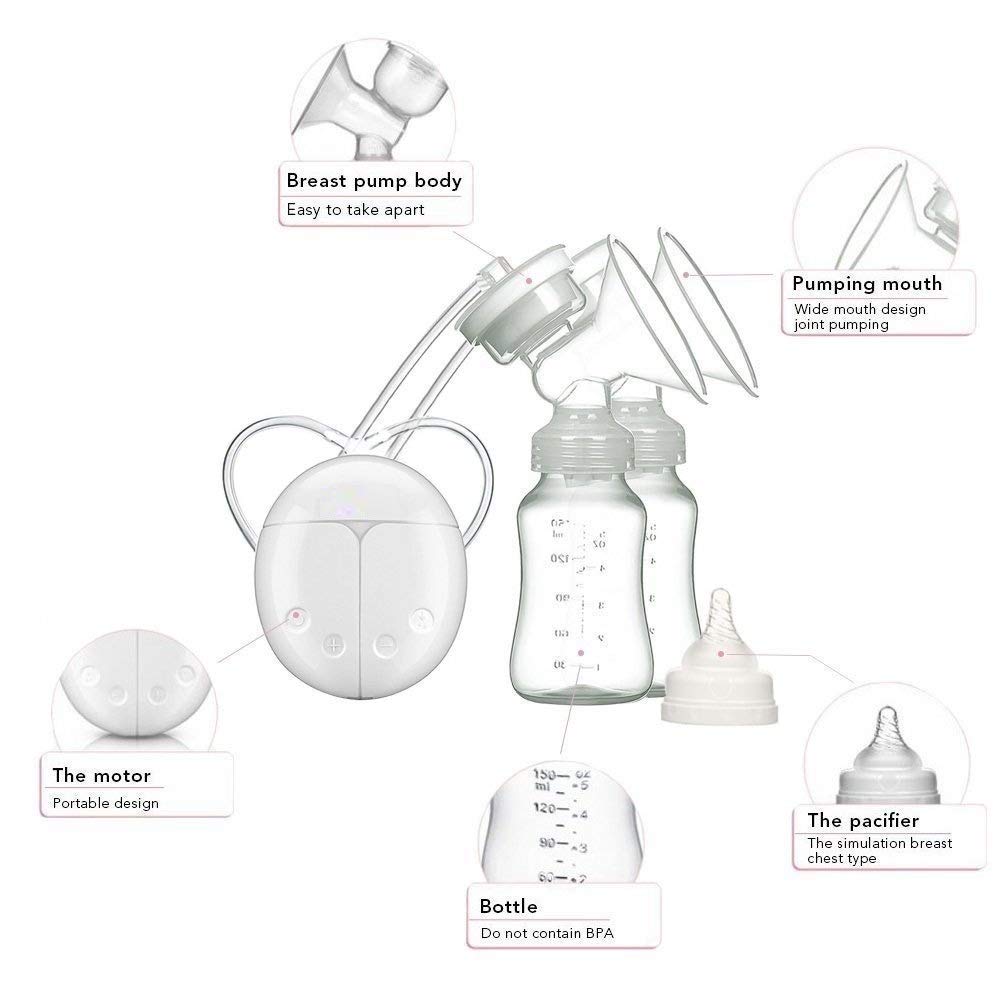 Picture of Automatic Electric BPA-Free Double Brea st Pump with Dual Mode (White)