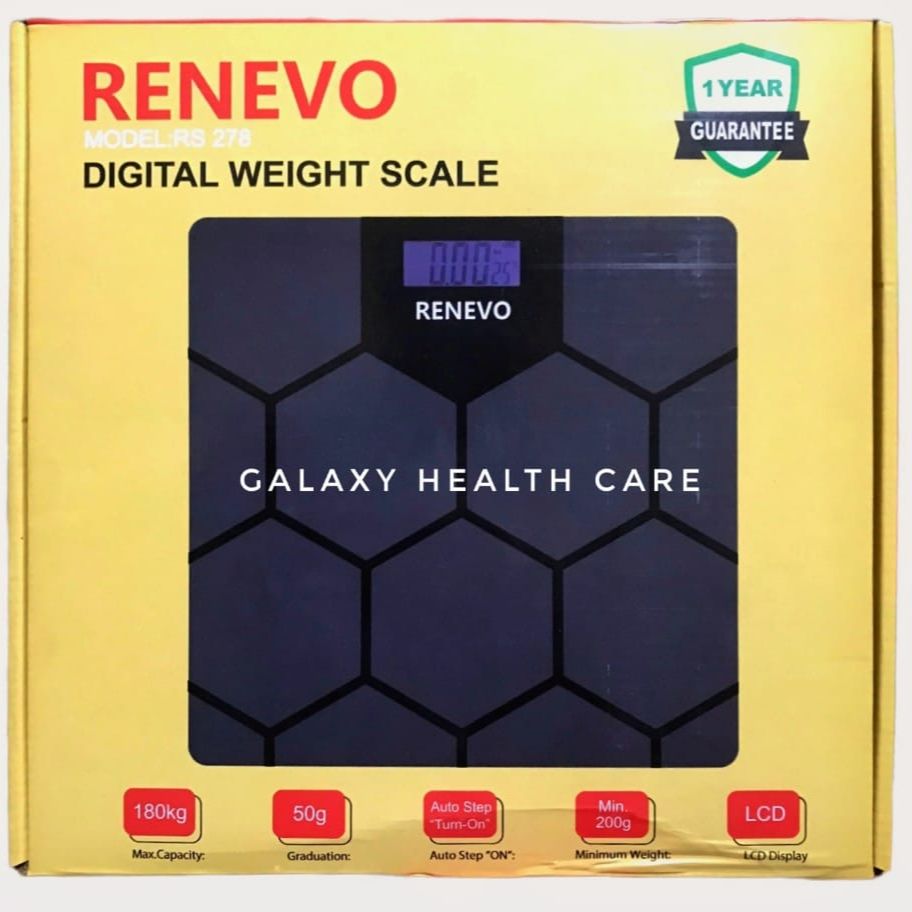 Picture of Digital Weight Scale-Renevo Black
