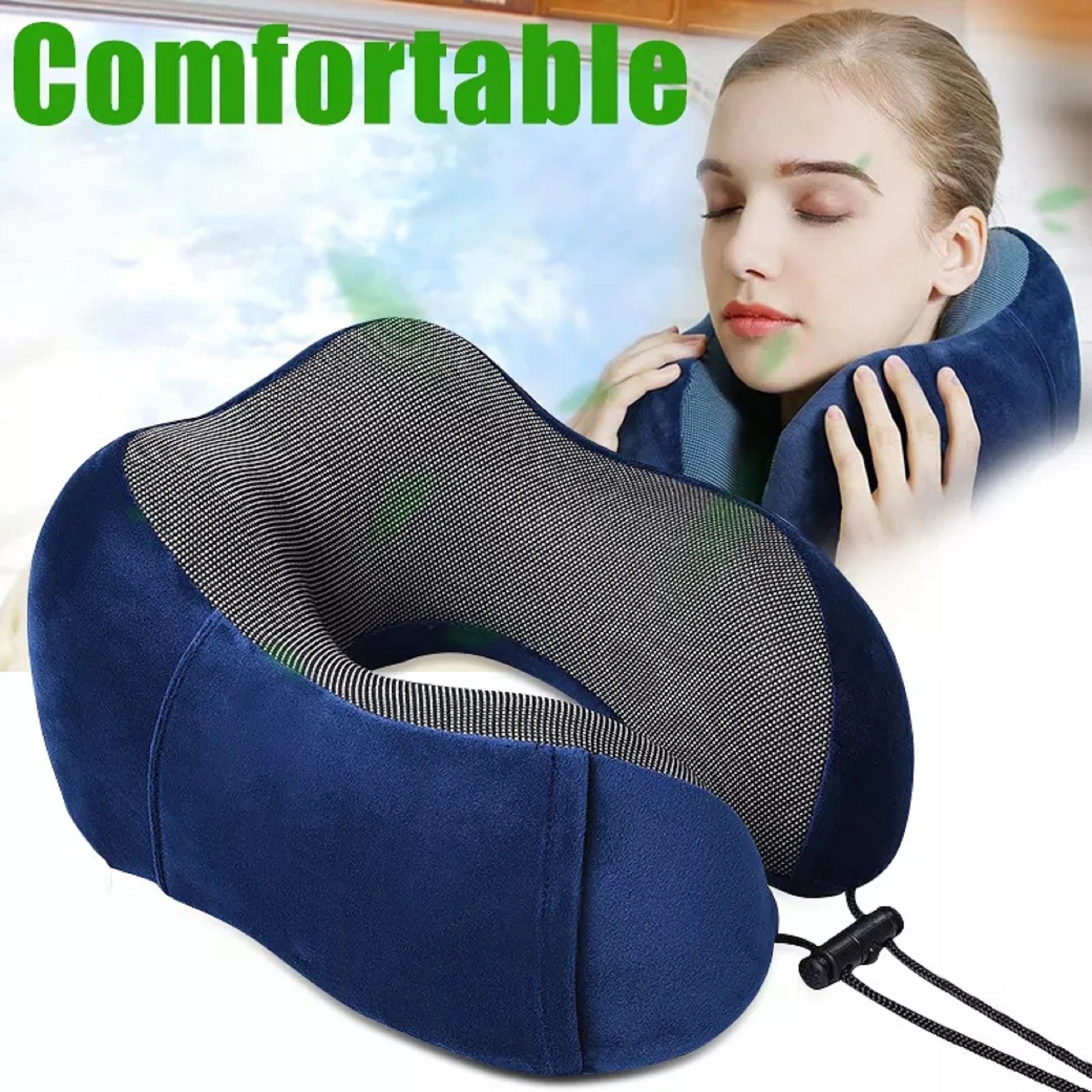 Picture of U-Shape Travel Neck Pillow- Light Ash(Bravo) 
