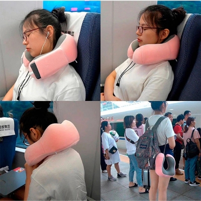 Picture of U-Shape Travel Neck Pillow- Light Ash(Bravo) 