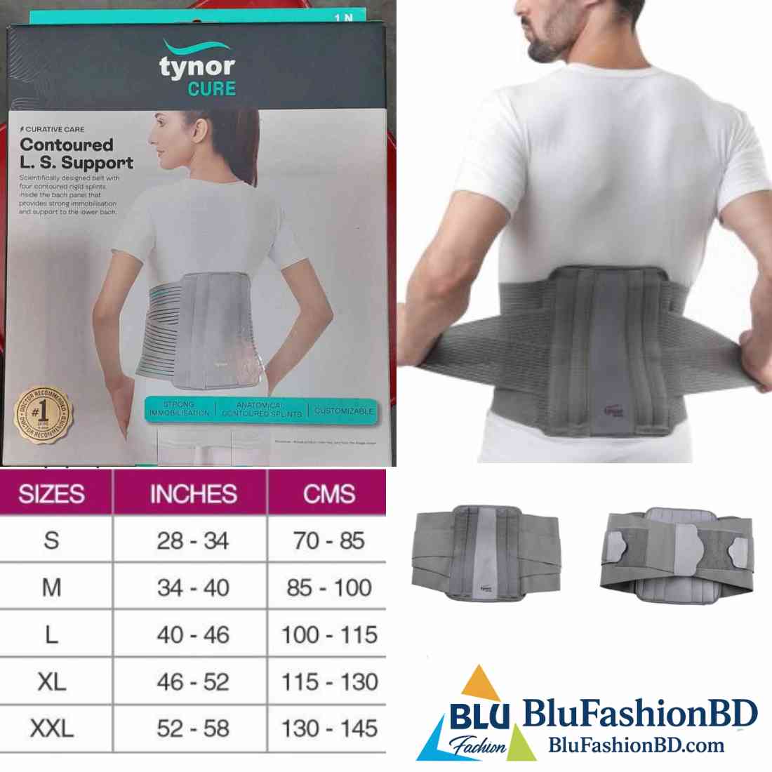 Picture of Tynor OAC Contoured L.S. Belt ( Back Pain Support ) Grey