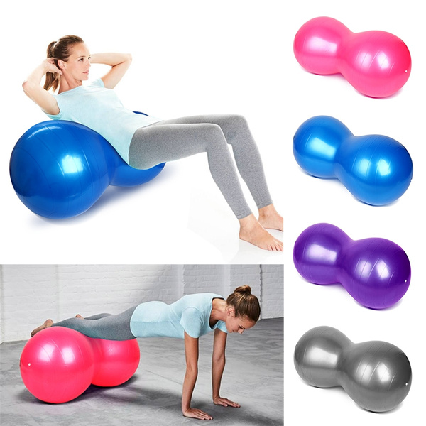 Picture of Peanut Ball, Peanut Exercise Ball, Yoga Ball, Gym Ball, Pregnancy Ball, Peanut Stability Ball, for Kids Therapy, Labor Birthing, Core Strength Training(Include Pump) Multicolor