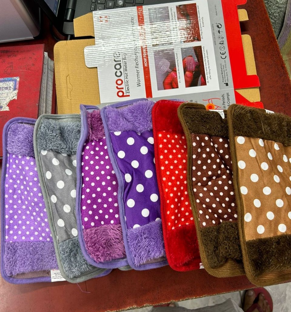 Picture of Electric Hot Water Bag / Heat Pillow and Pain Remover By Shop Exclusive - Multicolour - hot water bag Multicolor