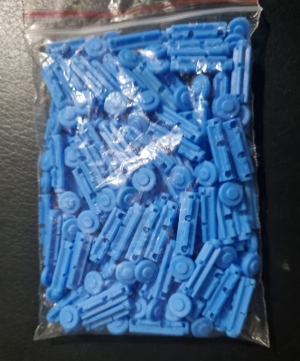 Picture of Blood Lancet - Lancets Needles Diabetes Blood Finger Lancet (100pcs) 30 G Blue