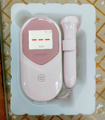Picture of fetal doppler fetal ultrasound baby heartbeat Pink