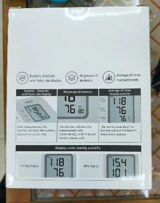 Picture of Electronic Blood Pressure Monitor YE610D Yuwell White