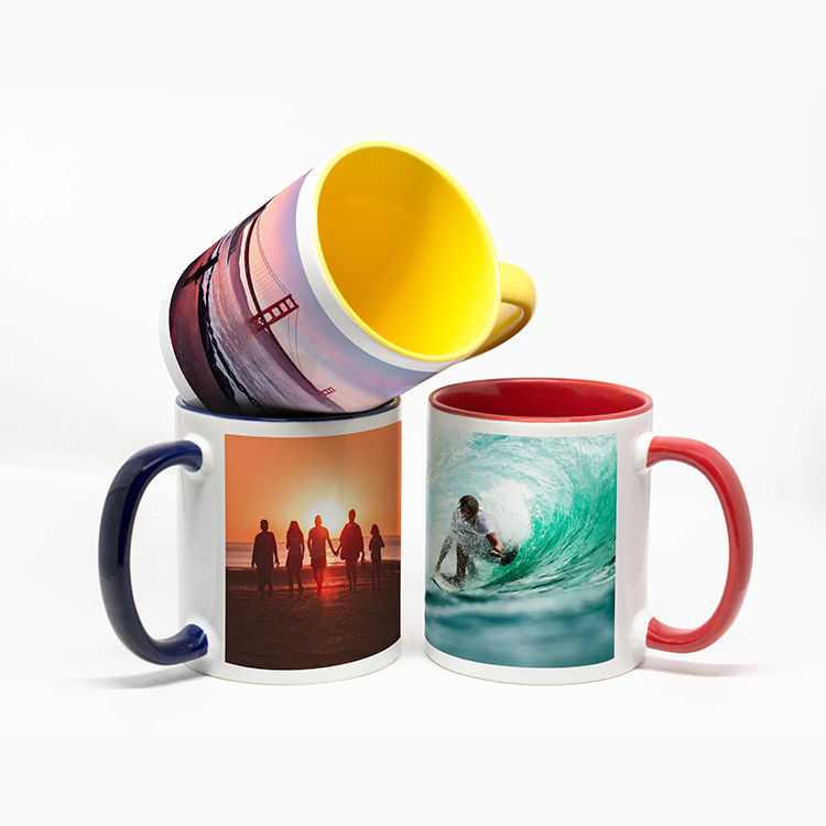 Picture of Customize Chaina Ceramic Mug Print With PHOTO.design, logo, or message printed on a high-quality ceramic mug White