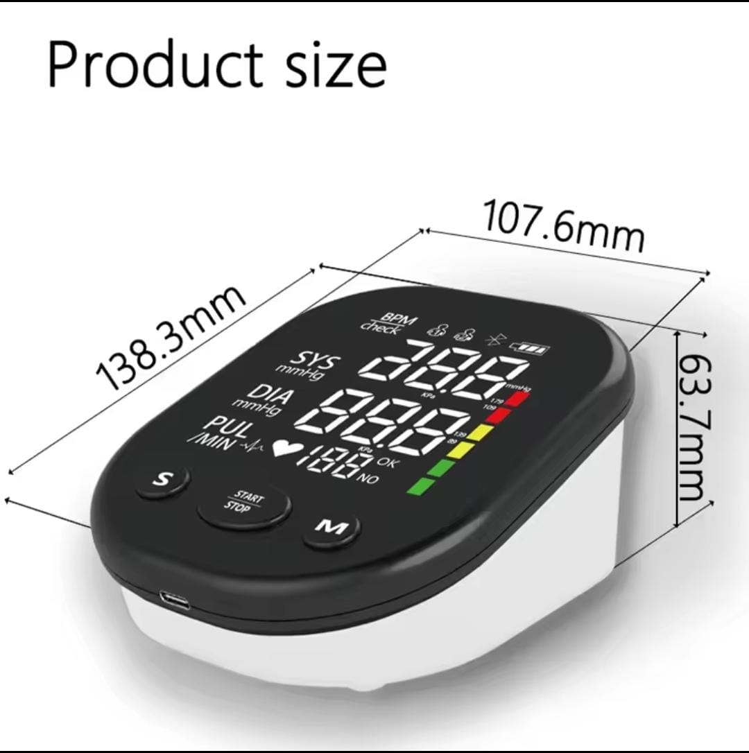 Picture of LED Arm Blood Pressure Monitor Digital Smart BP Machine Home Medical Sphygmomanometer Multicolor
