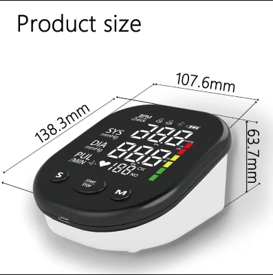 Picture of LED Arm Blood Pressure Monitor Digital Smart BP Machine Home Medical Sphygmomanometer Multicolor
