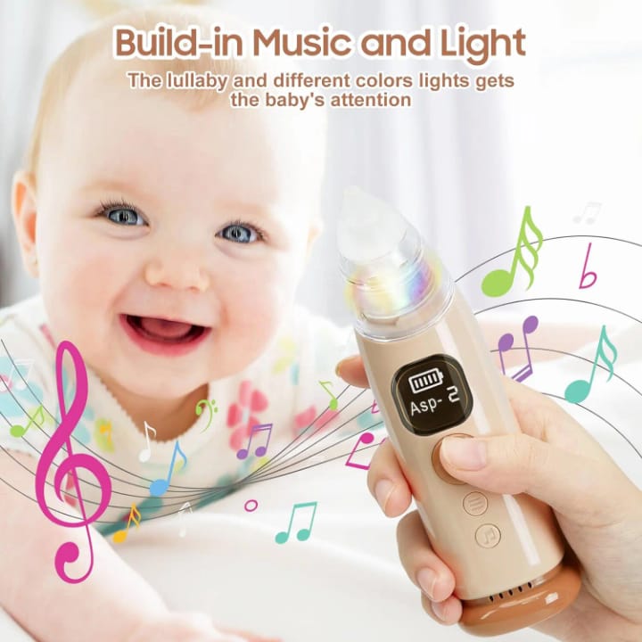 Picture of Nasal Aspirator for Baby,  Automatic Nose Cleaner with Music and Light Soothing Function Multicolor
