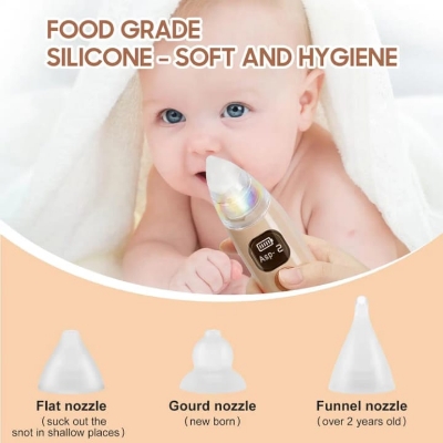 Picture of Nasal Aspirator for Baby,  Automatic Nose Cleaner with Music and Light Soothing Function Multicolor