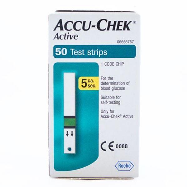 Picture of Accu-Chek Active Blood Glucose Test Strips 50 Pcs 