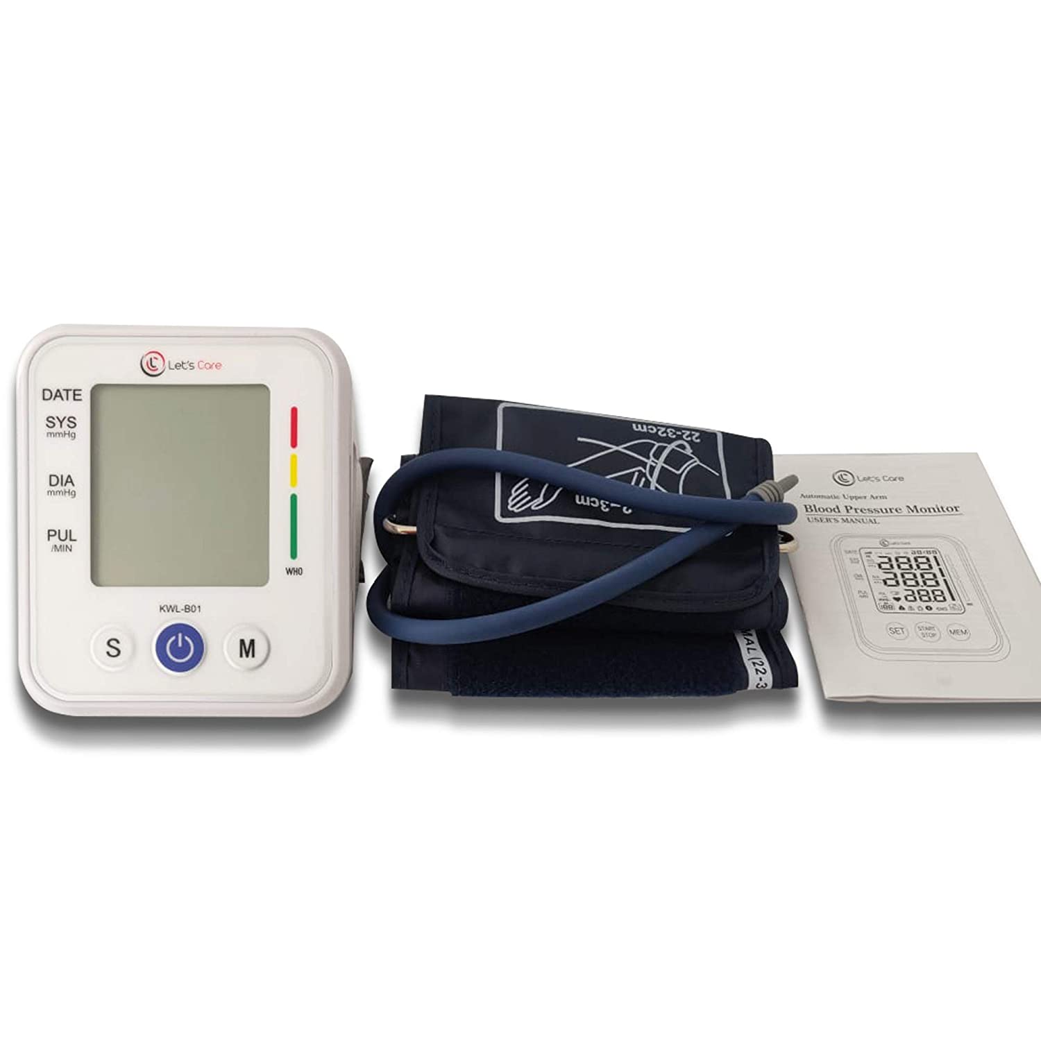 Picture of Automatic Digital Blood Pressure Monitor and Non Contact Infrared Thermometer (Product Warranty) With Free Premium OLED is Play Fingertip Pulse Oximeter Red