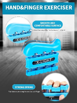 Picture of Designed to increase the strength of the fingers, wrists and forearms,Exercise each finger trainer individually, or the entire hand arm strengthener. Isolates and exercises each finger individually for strength, dexterity, and endurance. Develops outs Multicolor