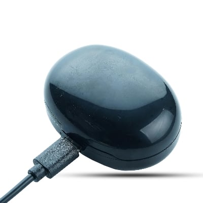 Picture of Digital Rechargeable Both Ear Wireless Finger Touch Both ear Mini CIC Hearing Aid Machine for Deaf (Black)