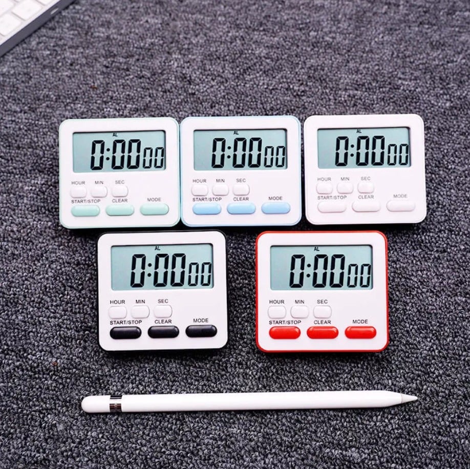 Picture of Timer for Study,Stop Watch Timer for Study and Kitchen Timer Louder Alarm Big Digit,Magnetic Countdown Digital Timer Can be Applied to Classroom,Home Work Fitness, Cooking,Meeting,Etc. Multicolor