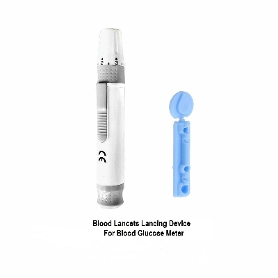 Picture of Blood Lancets Lancing Device For Blood Glucose Meter White