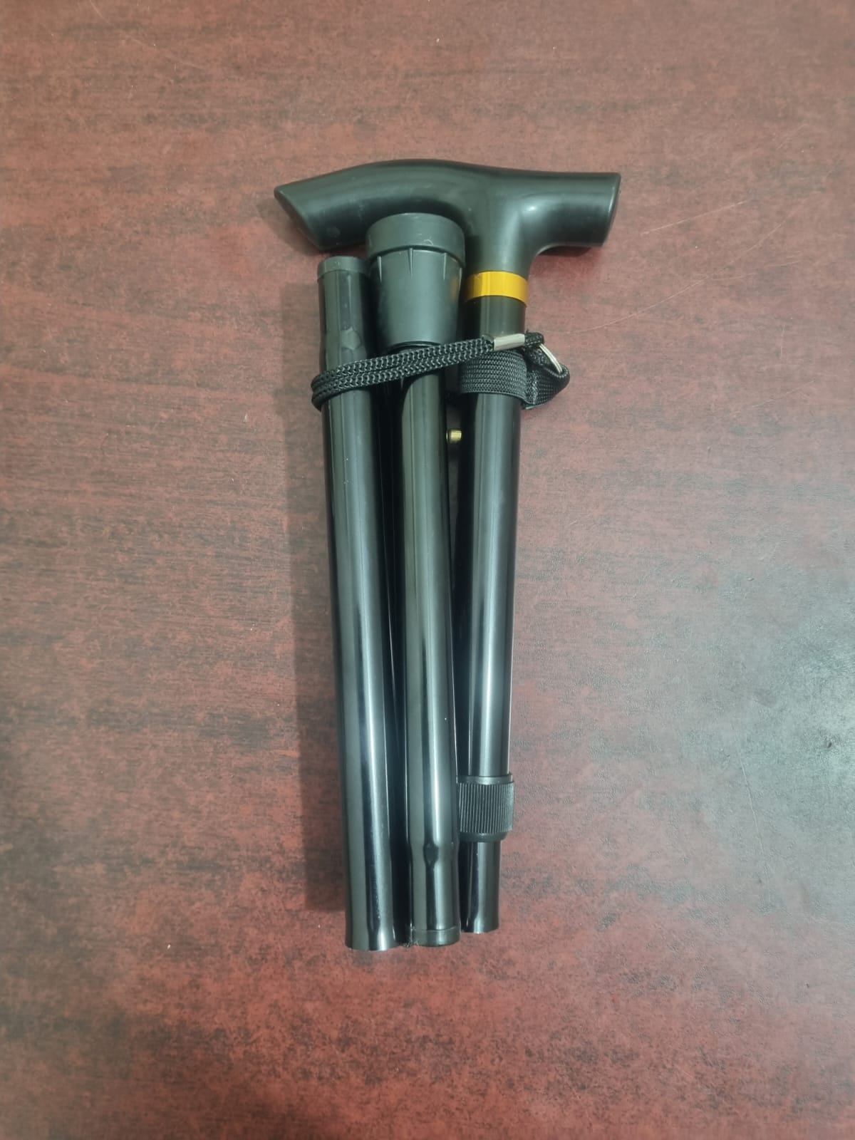 Picture of Folding Crutch Walking Cane Folding Stick with Adjustable Length (33-37 Inch) 