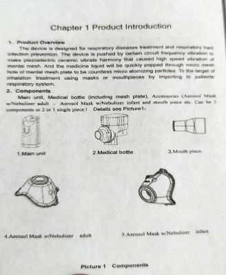 Picture of Mesh Nebulizer | Quiet and Portable, Low Power | JSL-W303 