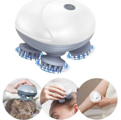 Picture of VIROLEP Rechargeable Scalp Massager with Soft Silicone for Relaxing Scalp Massage, Head Massager, and Hair Massager for Hair Growth - Enhance Hair Wellness and Relaxation Multicolor