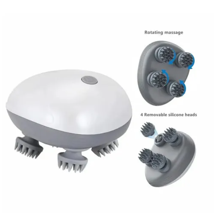 Picture of VIROLEP Rechargeable Scalp Massager with Soft Silicone for Relaxing Scalp Massage, Head Massager, and Hair Massager for Hair Growth - Enhance Hair Wellness and Relaxation Multicolor