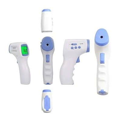 Picture of Infrared Digital Thermometer Temperature Gauge Object Non Contact Temperature Measurement Device 4 Setting Modes 99 Memories ℃ and ℉ White