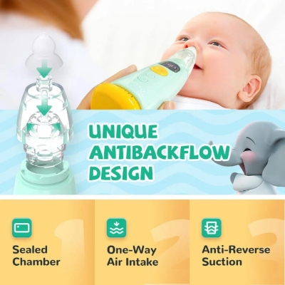 Picture of Automatic Nose Cleaner with Music and Light Soothing Function For Child Multicolor