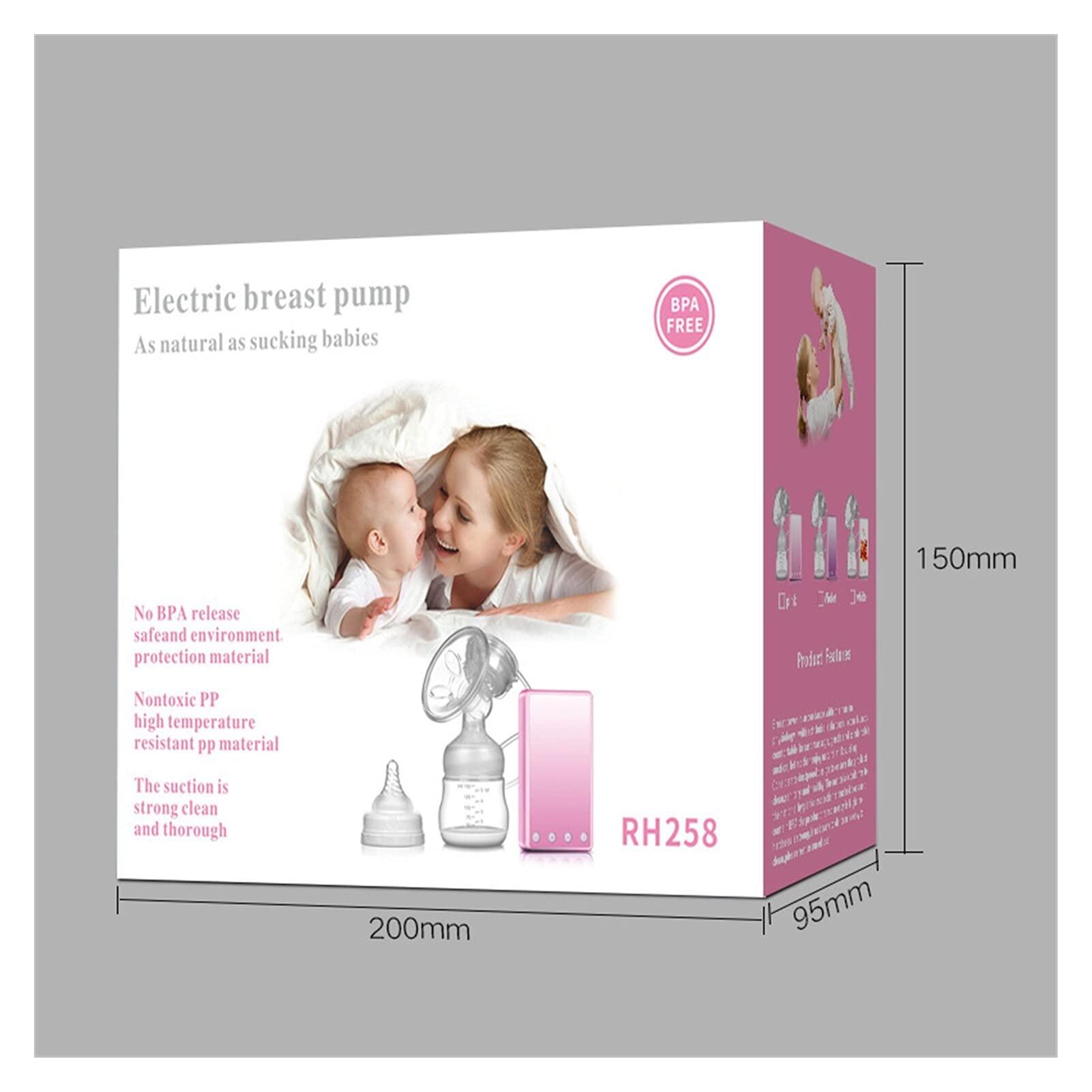 Picture of Electric Breast Pump RH258 Intelligent Comfort with Massage Function Pink