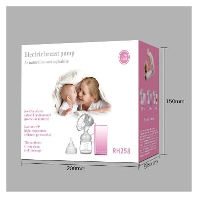 Picture of Electric Breast Pump RH258 Intelligent Comfort with Massage Function Pink