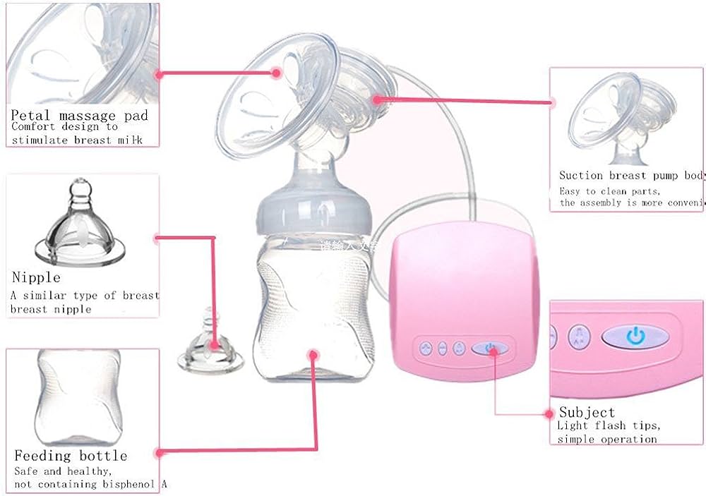 Picture of Electric Breast Pump RH258 Intelligent Comfort with Massage Function Pink