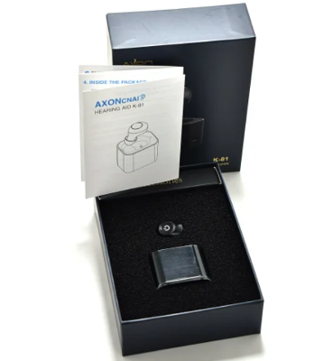 Picture of Axon K81 Rechargeable Hearing Aid Black